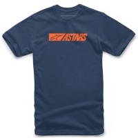 CAMISETA ALPINESTARS REBLAZE AZUL/LARANJA