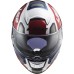 CAPACETE LS2 FF397 VECTOR EVO AUTOMAT WHITE/RED •TRICOMPOSTO