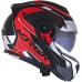 CAPACETE NORISK FF345 ROUTE SPEEDMAX MATTE RED/SILVER