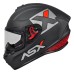 CAPACETE ASX DRAKEN CONCEPT FOSCO CINZA/VERMELHO