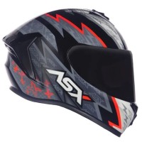 CAPACETE ASX DRAKEN THUNDER PRETO/CINZA/VERMELHO