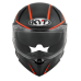 CAPACETE KYT R2R CONCEPT MATTE BLACK/RED