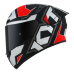 CAPACETE KYT TT COURSE ELECTRON GREY-RED