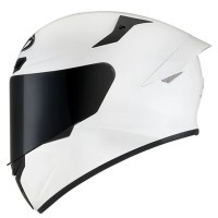 CAPACETE KYT TT COURSE PLAIN WHITE