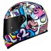 CAPACETE LS2 FF358 CLASSIC BUBBLE WHITE