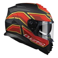 CAPACETE LS2 FF800 STORM FOGGY MATTE RED •KPA BICOMPOSTO