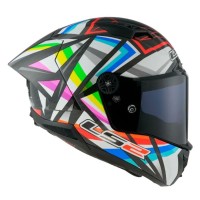 CAPACETE LS2 FF805 THUNDER CARBON GP FLASH BLACK