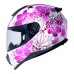 CAPACETE NORISK RAZOR BLOOM WHITE/PINK 