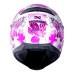 CAPACETE NORISK RAZOR BLOOM WHITE/PINK 