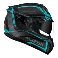 CAPACETE NORISK STRADA FLUX SILVER/BLUE